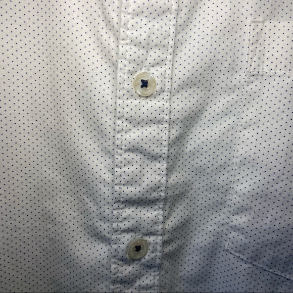 NWT White Patterned Button-down Sz XL - Picture 6 of 8